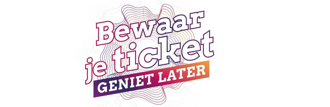 Bewaar je ticket logo